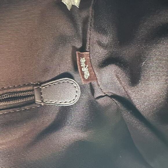 Coach Rowan Large Satchel Crossbody Bag Signature Canvas CV959 Walnut /Black NWT - Picture 10 of 10